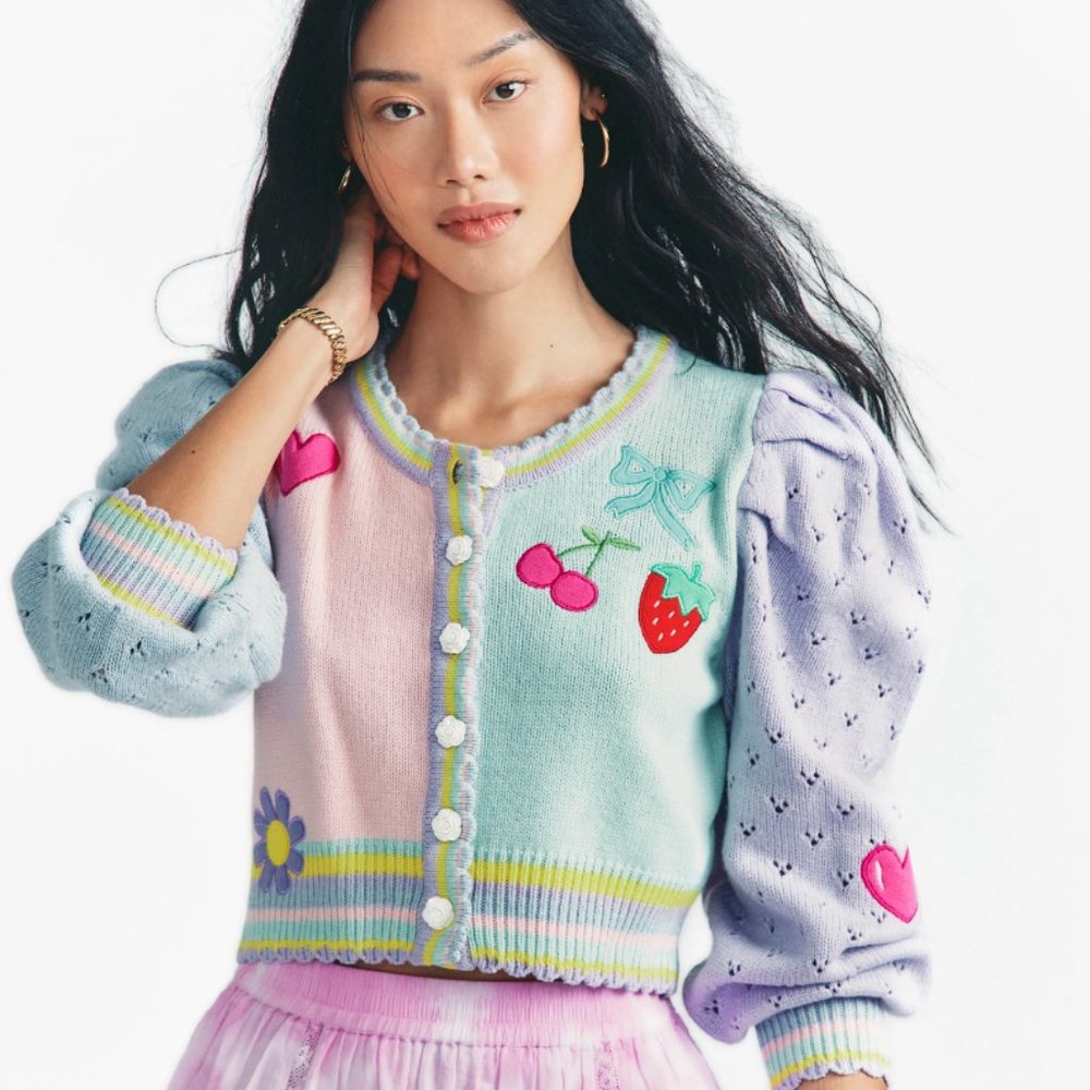 LOVESHACKFANCY Vesper Cropped Cardigan
